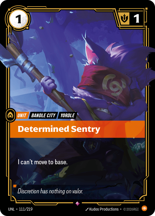 Sentinelle déterminée UNL-111/219 — Unleashed