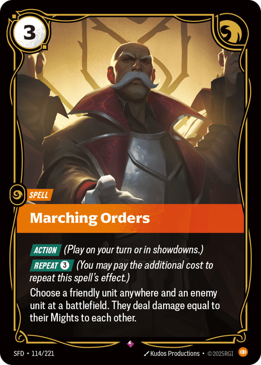 Ordres de guerre SFD-114/221 — Spiritforged