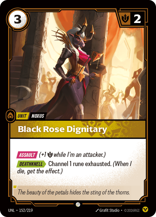 Dignitaire de la Rose noire UNL-152/219 — Unleashed