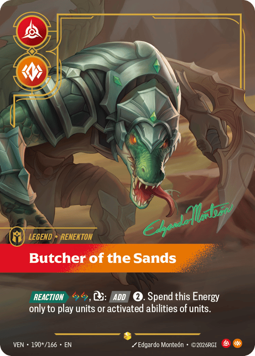 Butcher of the Sands VEN-190*/166 — Vendetta