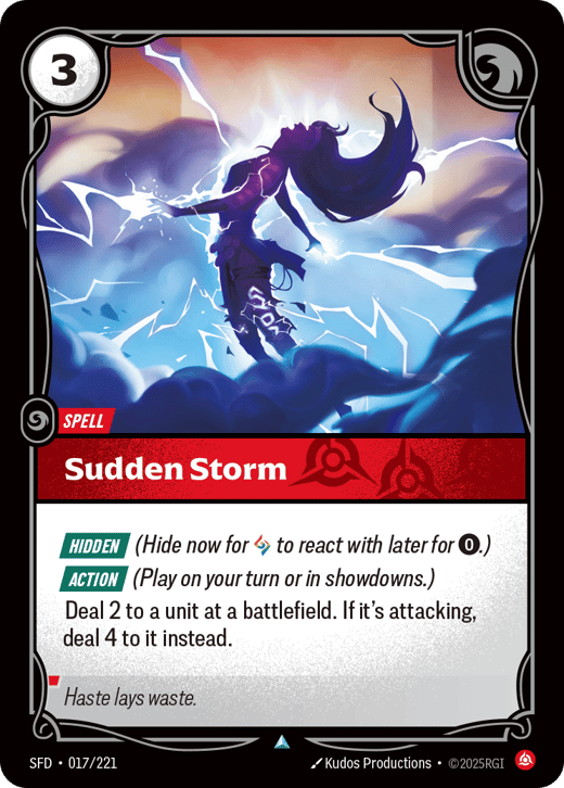 Tempête soudaine SFD-017/221 — Spiritforged