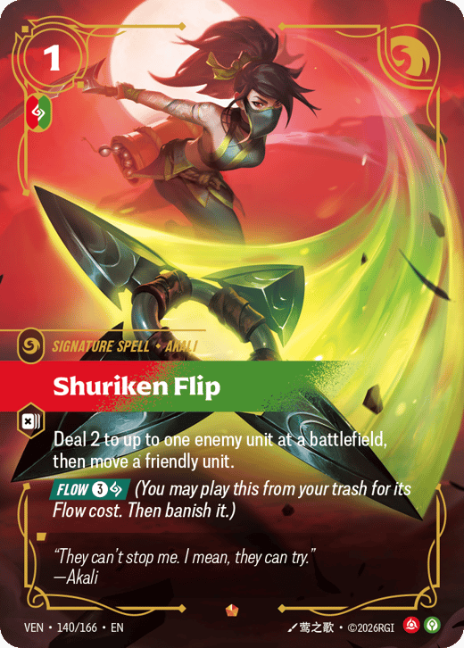 Shuriken Flip VEN-140/166 — Vendetta