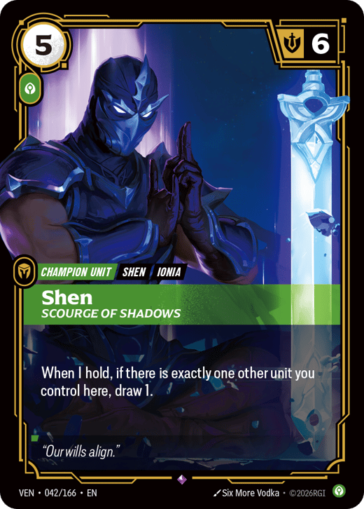 Shen, Scourge of Shadows VEN-042/166 — Vendetta