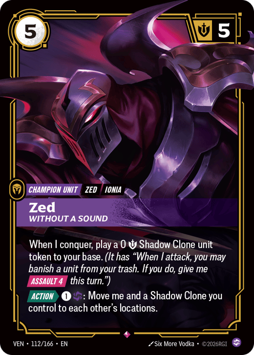 Zed, Without a Sound VEN-112/166 — Vendetta