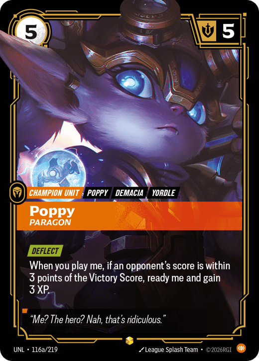 Poppy, Paragon UNL-116a/219 — Unleashed