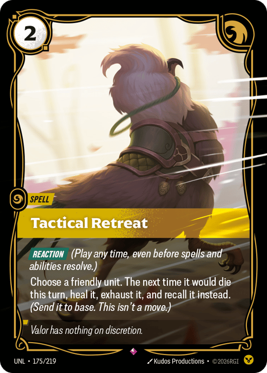 Retraite tactique UNL-175/219 — Unleashed