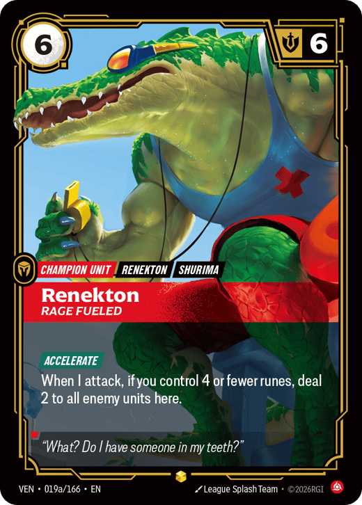 Renekton, Rage Fueled VEN-019a/166 — Vendetta