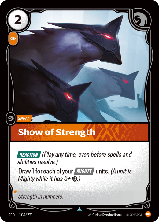 Show of Strength SFD-106/221 — Spiritforged