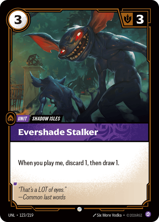 Evershade Stalker UNL-123/219 — Unleashed