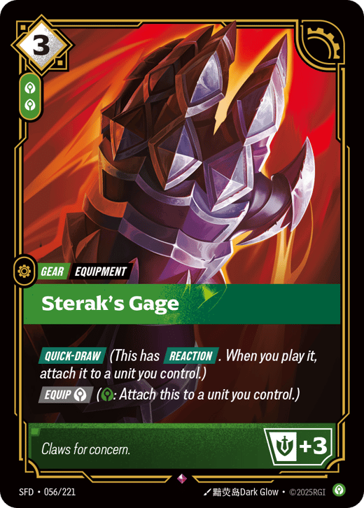 Gage de Sterak SFD-056/221 — Spiritforged