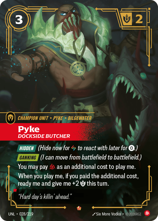 Pyke, Dockside Butcher UNL-028/219 — Unleashed