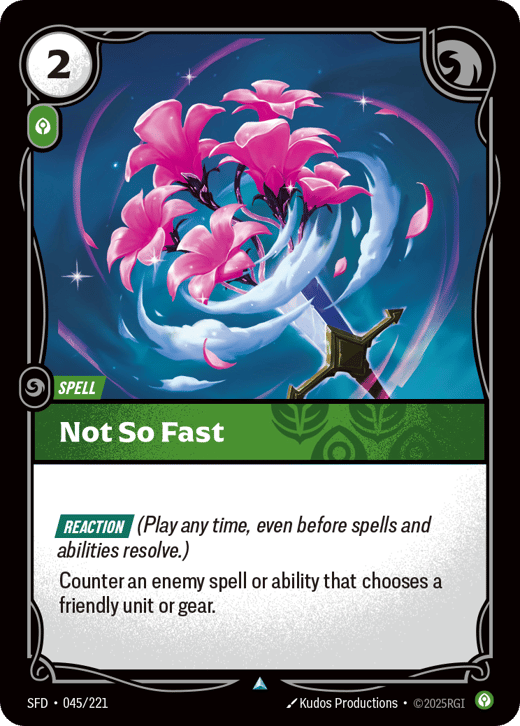 Not So Fast SFD-045/221 — Spiritforged