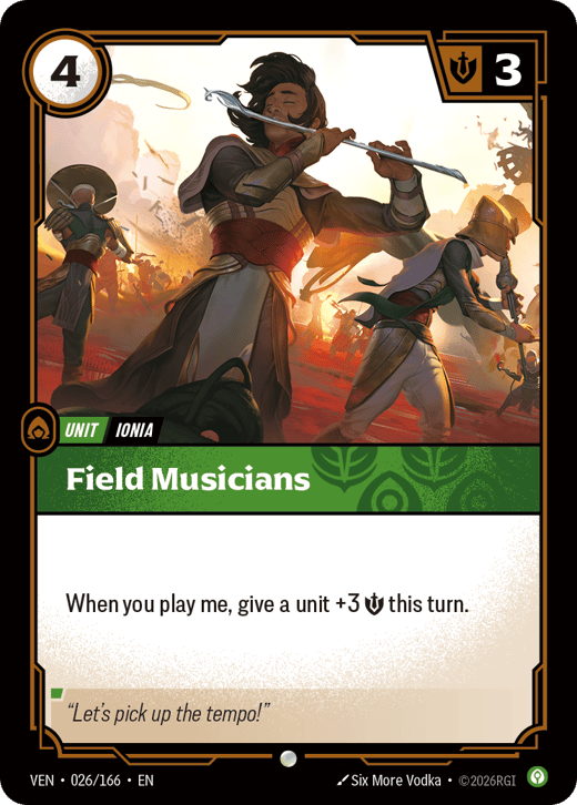 Field Musicians VEN-026/166 — Vendetta