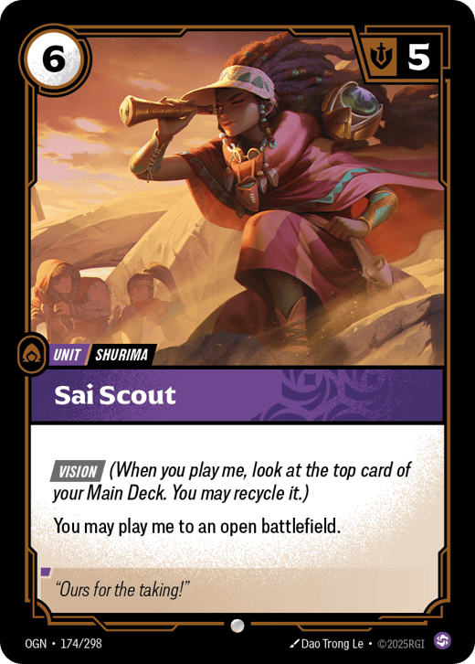 Éclaireur du Sai OGN-174/298 — Origins