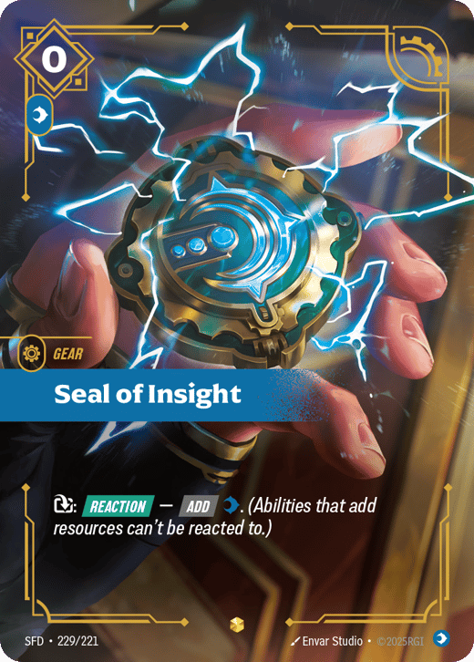 Sceau de savoir SFD-229/221 — Spiritforged