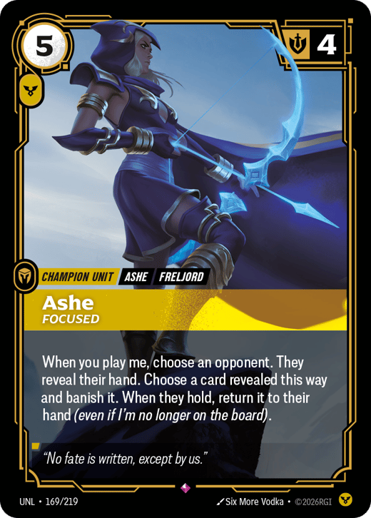 Ashe, Focused UNL-169/219 — Unleashed