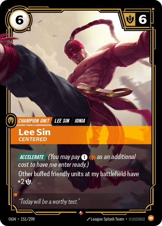 Lee Sin, Centered OGN-151/298 — Origins