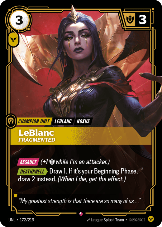 LeBlanc, Fragmented UNL-172/219 — Unleashed