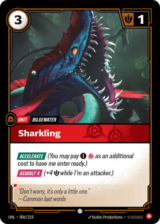 Sharkling UNL-006/219 — Unleashed