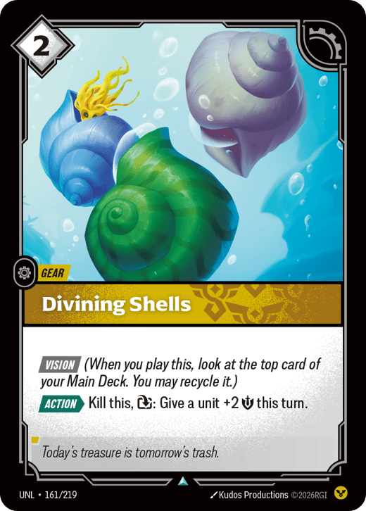 Divining Shells UNL-161/219 — Unleashed