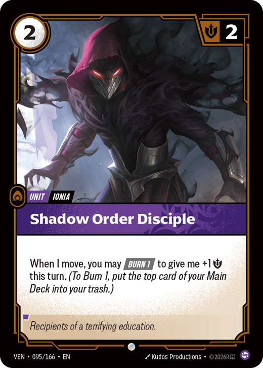 Shadow Order Disciple VEN-095/166 — Vendetta