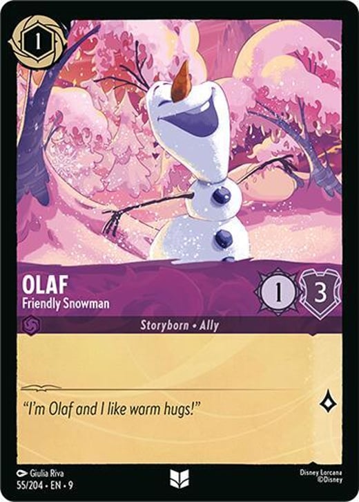 Olaf - Friendly Snowman 55/204 — Fabled