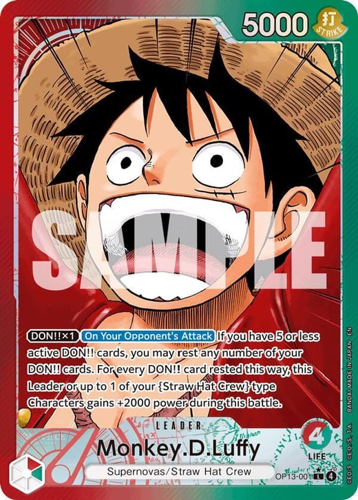 Monkey D. Luffy OP13-001_p1 — OP-13 Carrying On His Will