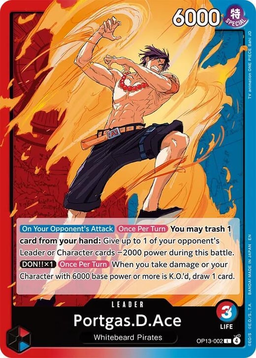 Portgas D. Ace OP13-002 — OP-13 Carrying On His Will