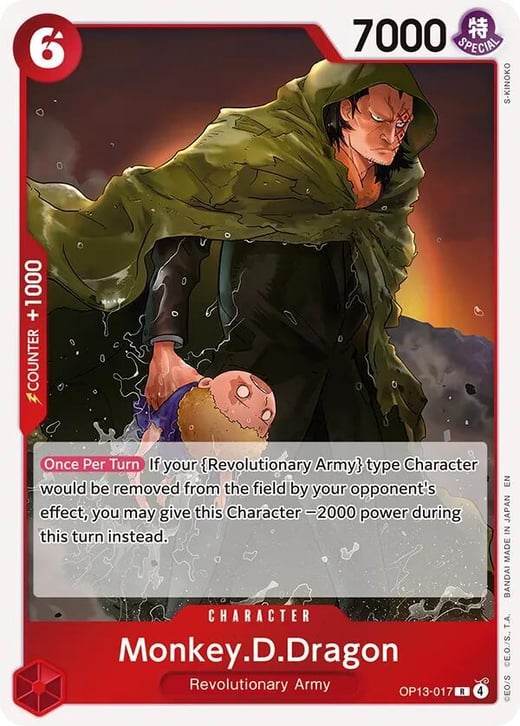 Monkey D. Dragon OP13-017 — OP-13 Carrying On His Will