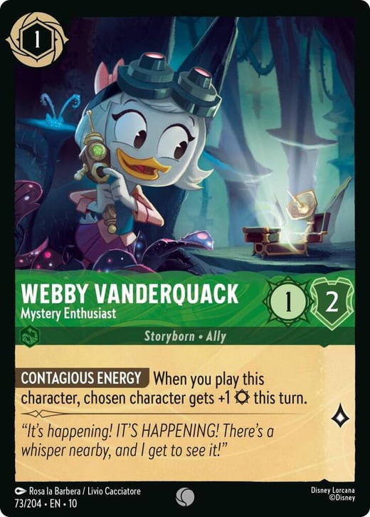 Webby Vanderquack - Mystery Enthusiast 73/204 — Whispers in the Well
