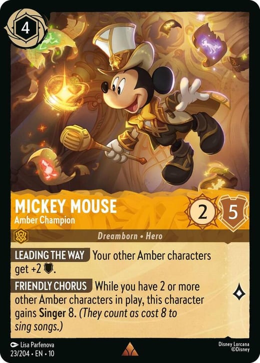 Mickey Mouse - Amber Champion 23/204 — Whispers in the Well