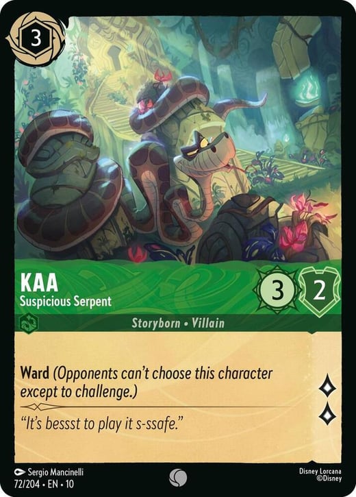 Kaa - Serpent suspicieux 72/204 — Whispers in the Well