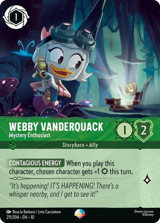 Webby Vanderquack - Mystery Enthusiast (Epic) 211/204 — Whispers in the Well
