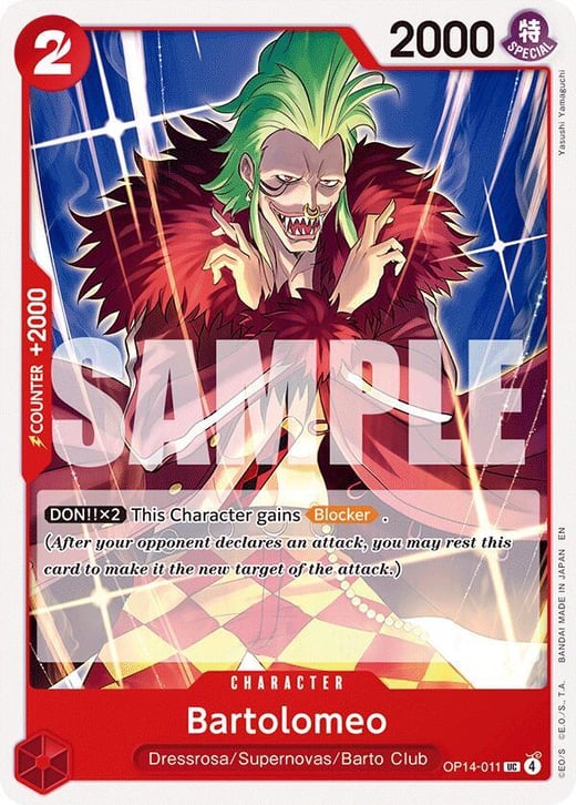 Bartolomeo OP14-011 — OP-14 The Azure Sea's Seven