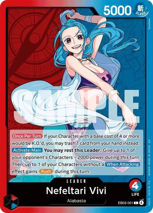 Nefertari Vivi EB03-001 — EB-03 One Piece Heroines Edition