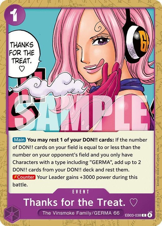 C'était délicieux ! ♡ EB03-038 — EB-03 One Piece Heroines Edition