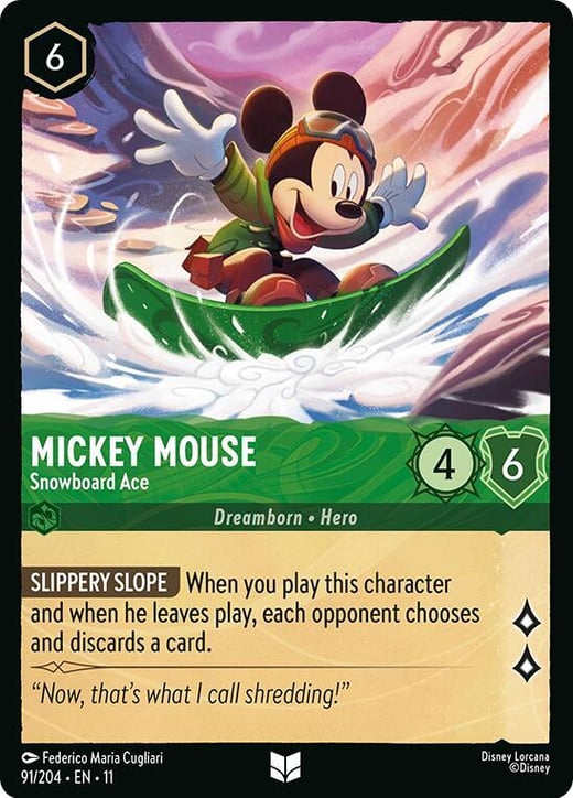 Mickey Mouse - As du snowboard 91/204 — Winterspell