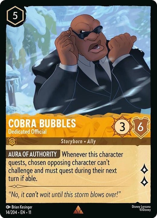 Cobra Bubbles - Dedicated Official 14/204 — Winterspell