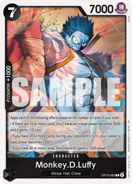 Monkey D. Luffy OP15-092 — OP-15 Adventure on Kami's Island
