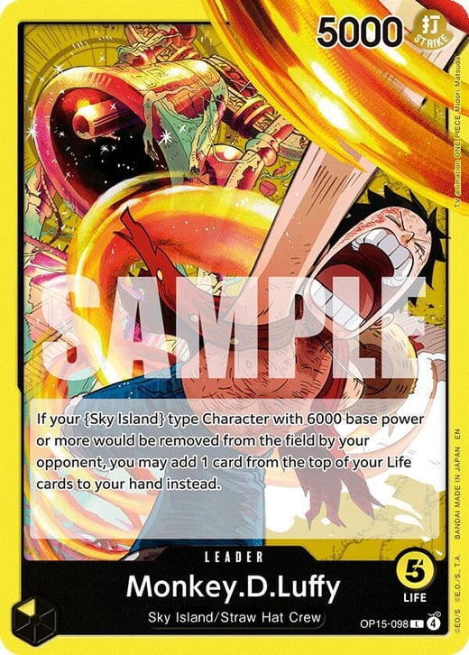 Monkey D. Luffy OP15-098 — OP-15 Adventure on Kami's Island