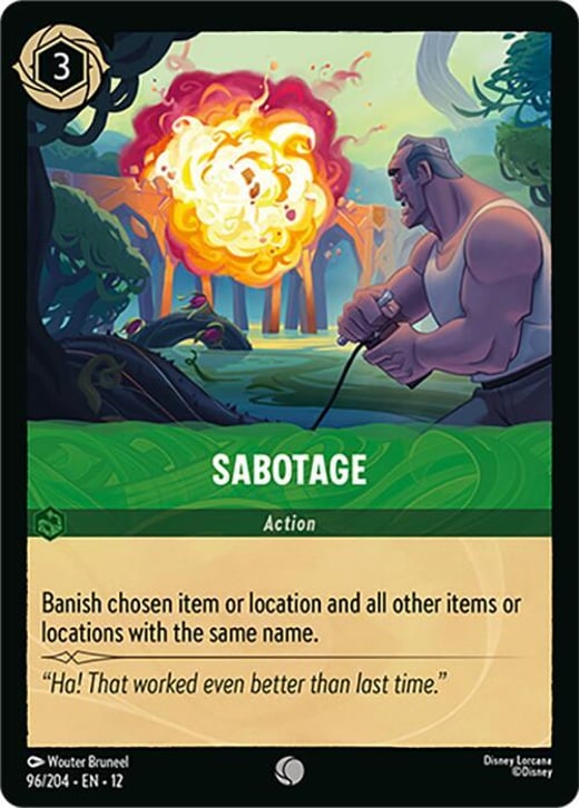 Sabotage 96/204 — Wilds Unknown