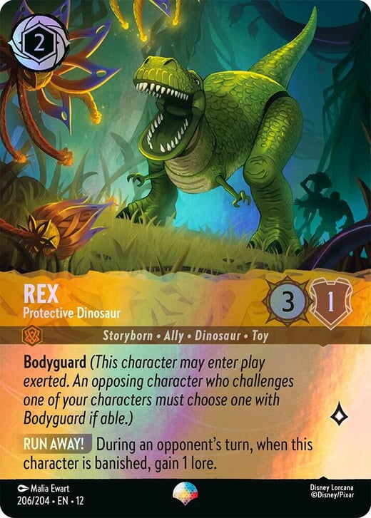 Rex - Protective Dinosaur (Epic) 206/204 — Wilds Unknown