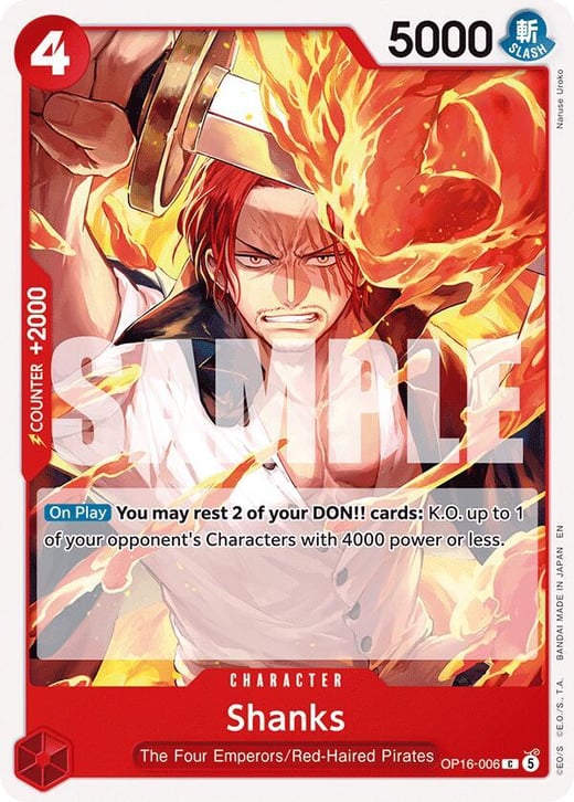 Shanks OP16-006 — OP-16 The Time of Battle