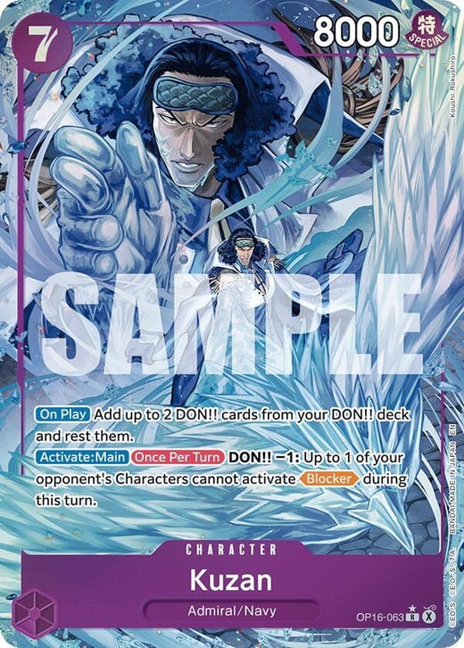 Kuzan OP16-063_p1 — OP-16 The Time of Battle